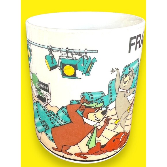 1994 Paramounts Kings Dominion Coffee Cup Mug Yogi Bear Flintstones Top Cat Fran - Picture 2 of 11